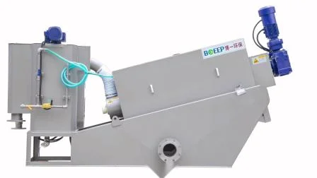 Automatisches mechanisches Mehrscheiben-Schneckenfilterpressen-Schlammentwässerungsmaschinensystem