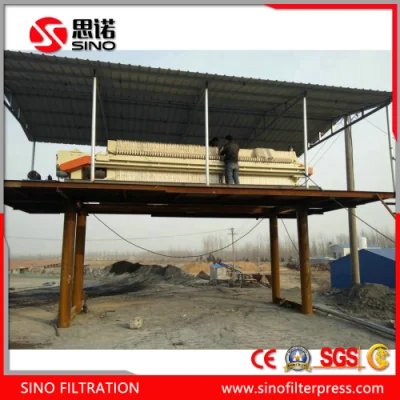 Sino Hersteller Hot Sale Membrane 870 Filterpresse Maschine zur Schlammentwässerung